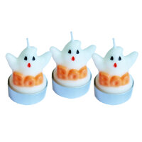 Halloween Deko Set 3 Geister Kerzen
