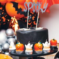 Halloween Deko Set 3 Kürbis Kerzen