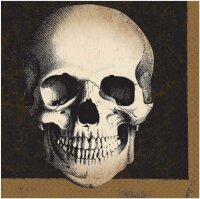 20 Halloween Servietten mit Totenkopf