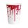 8 Halloween Becher 250 ml mit Blut