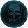 8 Halloween Papp Teller Ø 23 cm Totenkopf