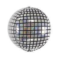 Folienballon Kugel 55cm als Discokugel