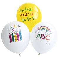 Set aus 6 ABC Ballons zur Einschulung