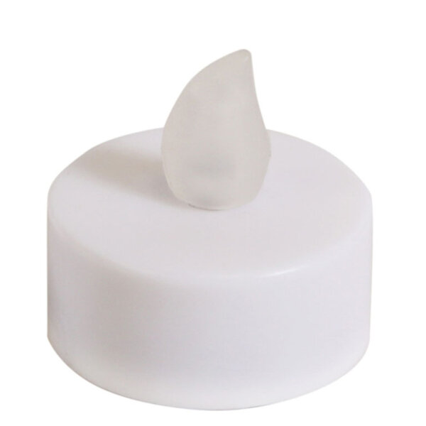 2 LED Kerzen in weiss als Teelichter