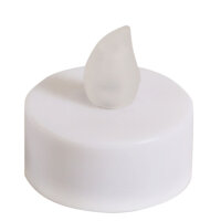 2 LED Kerzen in weiss als Teelichter