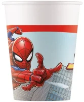 8 Spider-Man Becher 200 ml für die Spiderman Party