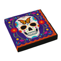 20 Halloween Servietten Day of the Dead bunt
