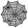 4 Halloween Platzdecken als Spinnennetz