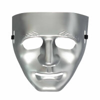 Silberne Maske für Anonymous Anonymousmaske