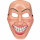 Maske mit boshaftem Grinsen zu Halloween