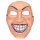 Maske mit boshaftem Grinsen II zu Halloween