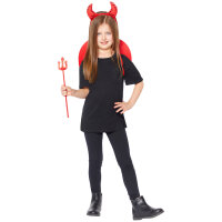 Teufel Kostüm Set mit Flügeln für Kinder