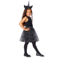 Dark Unicorn Einhorn Kostüm Set für Kinder
