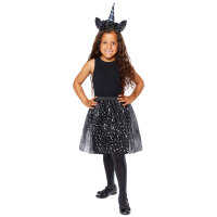 Dark Unicorn Einhorn Kostüm Set für Kinder