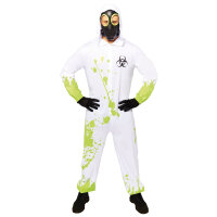 Schutzanzug als Kostüm mit Gasmaske