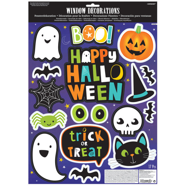 Happy Halloween Aufkleber Deko Set
