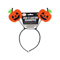 Haarreif mit zwei Kürbissen zu Halloween Unisize