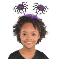 Haarreif mit zwei Spinnen zu Halloween Unisize