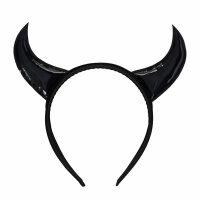 Haarreif mit schwarzen Teufelshörnern