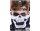 Halloween Skelett Schal als Nackenwärmer