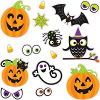 Happy Halloween Deko Fensterbilder