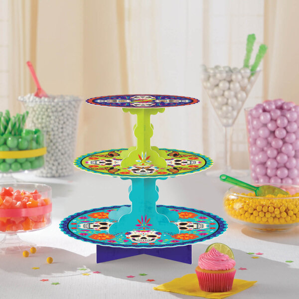Tischdeko Halloween Etagere Day of the Dead