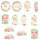 12 Teiliges Deko Set Baby Love für die Babyparty