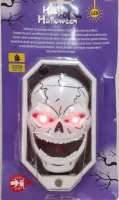 Türklingel mit guseligen Stimmeffekten als Totenkopf