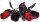 4 Rosen zu Halloween in schwarz und rot