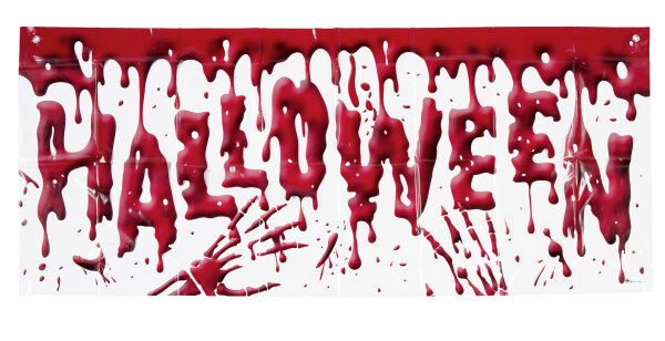Blutiger Halloween Banner 62x150cm