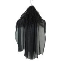 Schwarze Halloween Deko Puppe