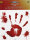 Halloween Aufkleber blutige Hand