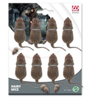 8 kleine haarige Mäuse zu Halloween