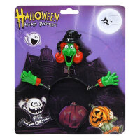 Haarreif mit Hexe zu Halloween Unisize