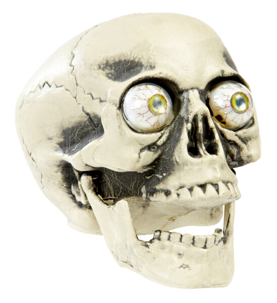 Totenkopf mit bewglichem Kiefer und Augen