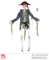 Halloween Skelett als Pirat 42cm