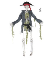 Halloween Skelett als Pirat 42cm