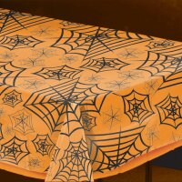 Halloween Tischdecke 139x274cm Spinnweben oder Spinnennetz