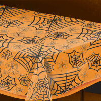 Halloween Tischdecke 139x274cm Spinnweben oder Spinnennetz