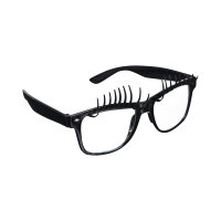 Spaßbrille als Brille mit Riesen Wimpern