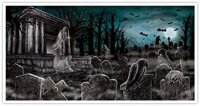 Halloween Scene Setter Wandfolie verlassener Friedhof...