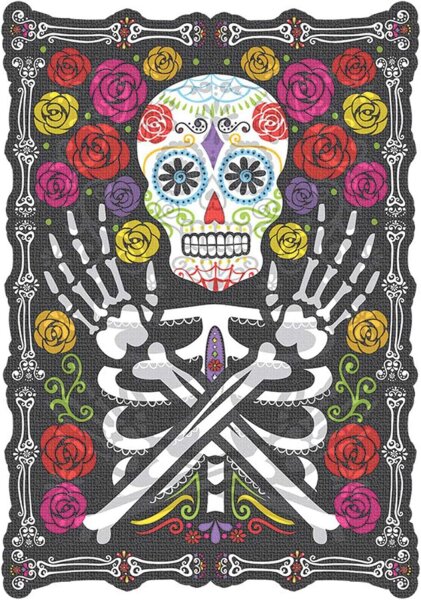 Holografisches Bild Halloween Day of the Dead