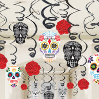 30 Swirl Girlanden Day of the Dead Dia de los Muertos