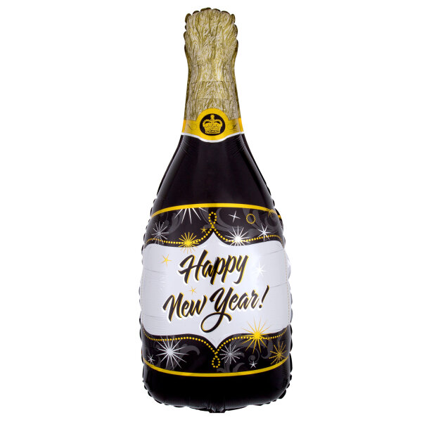 Folienballon Sektflasche Happy New Year