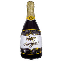 Folienballon Sektflasche Happy New Year