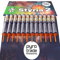 Styria 2 Sortiment von Pyrotrade mit 12 Raketen