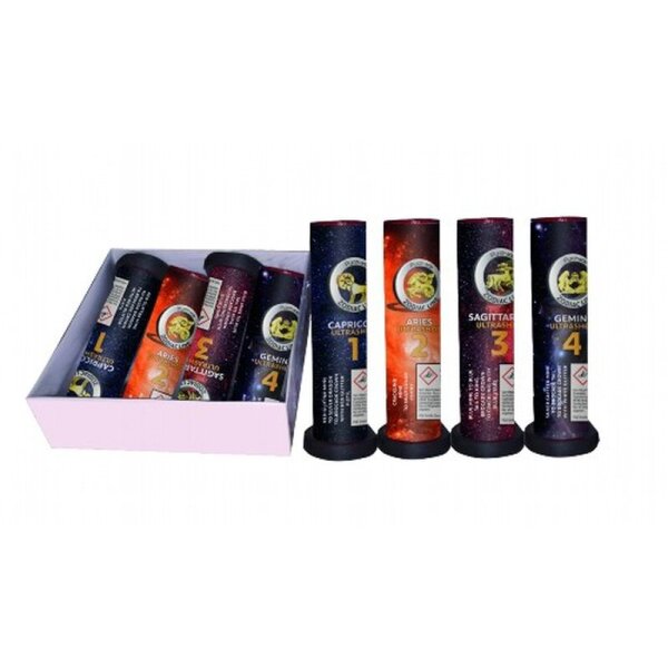 4 Bombenrohre Ultrashot von Pyrotrade