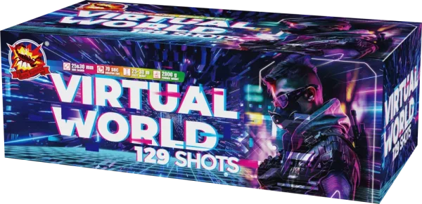 SRPYRO Virtual World Silvester Feuerwerk Fächer Verbund