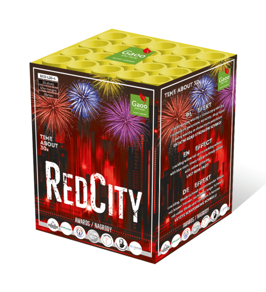 Gaoo Spectrum Feuerwerk Batterie Red City