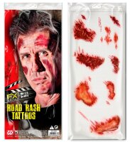 9 Halloween Wunden Road Rash als Tattoo